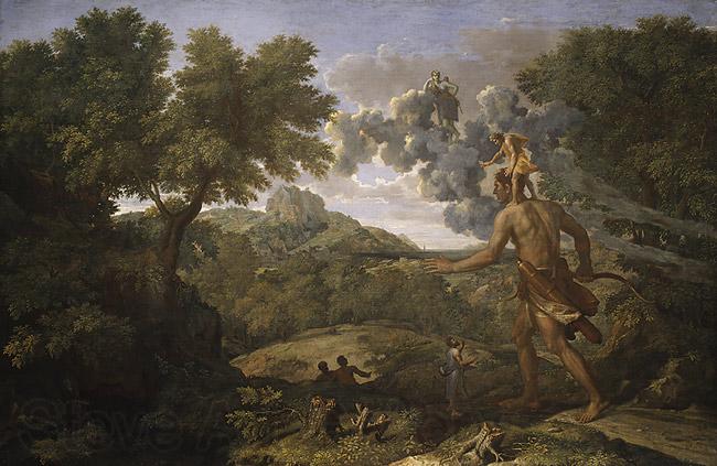 Nicolas Poussin Paysage avec Orion aveugle cherchant le soleil Norge oil painting art